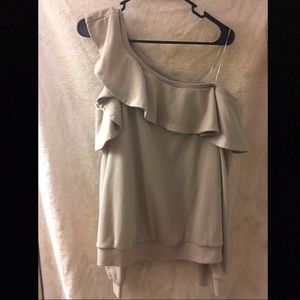 One cold shoulder sweater.